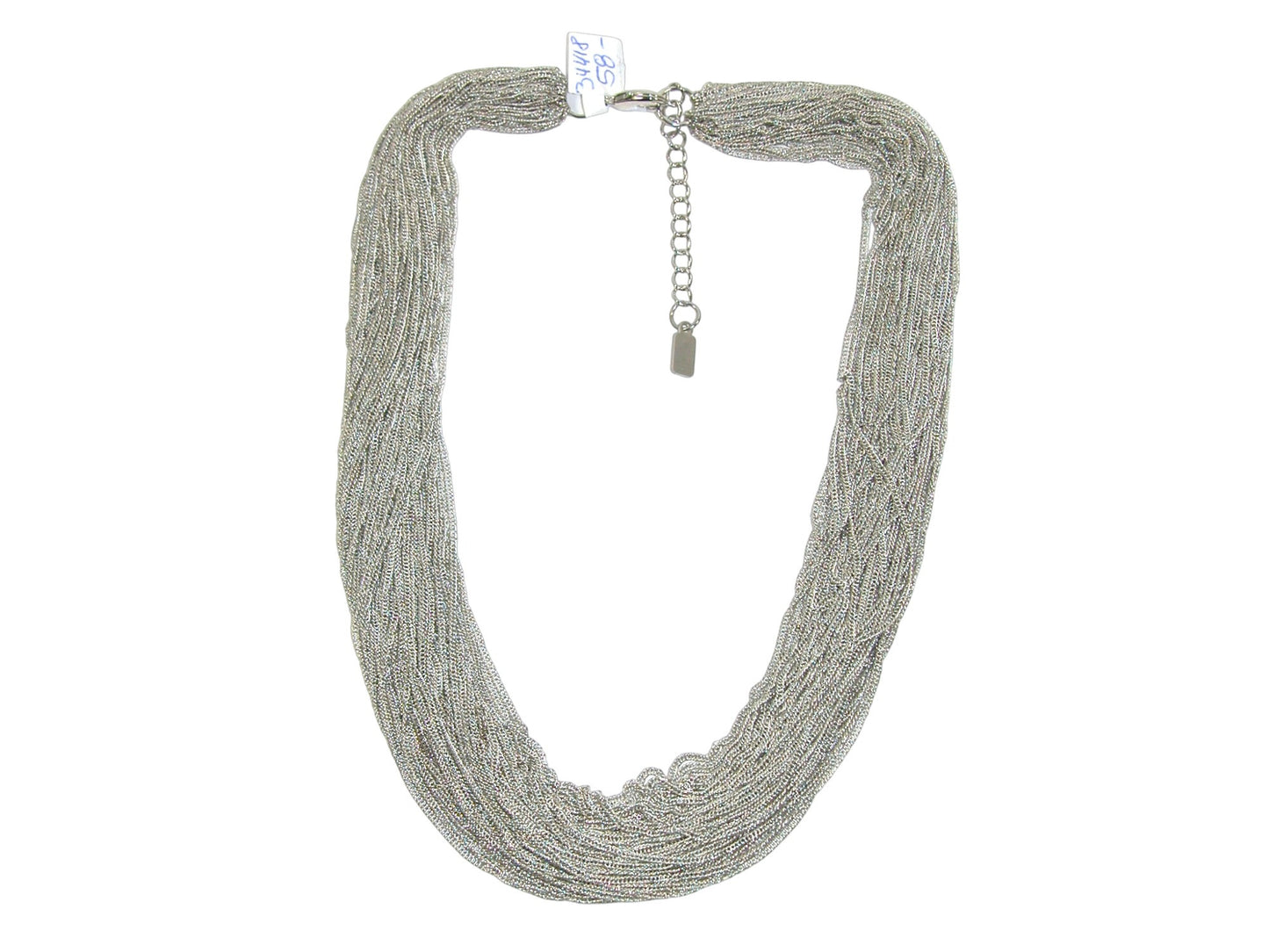 34418 Silver Liquid Chain Necklace