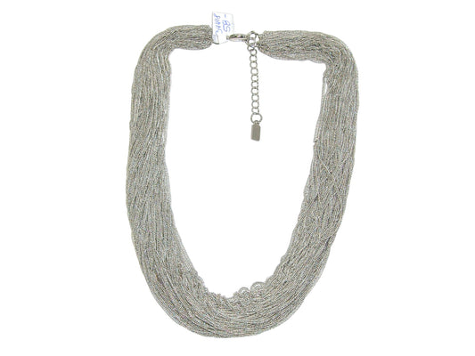 34418 Silver Liquid Chain Necklace