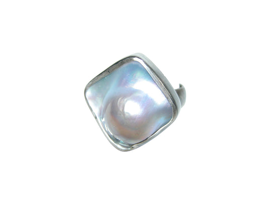 34522 Freshwater Pearl Sterling Silver Ring