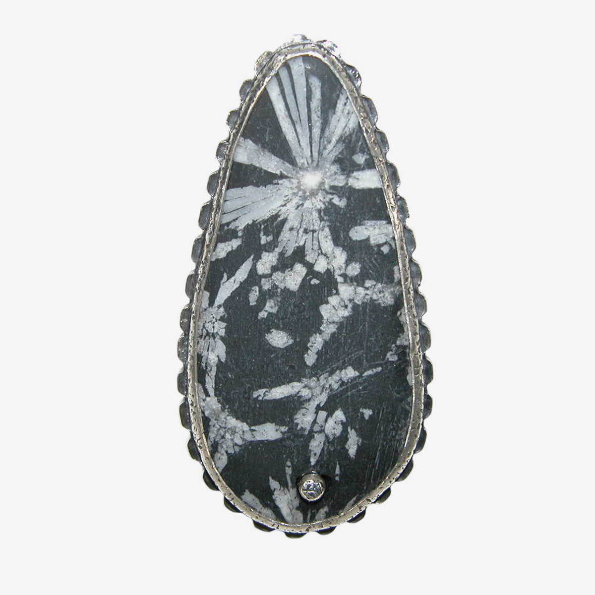 34529 Chrysanthemum Stone Sterling Silver Ring