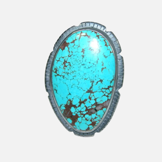 34532 Natural Turquoise Sterling Silver Ring