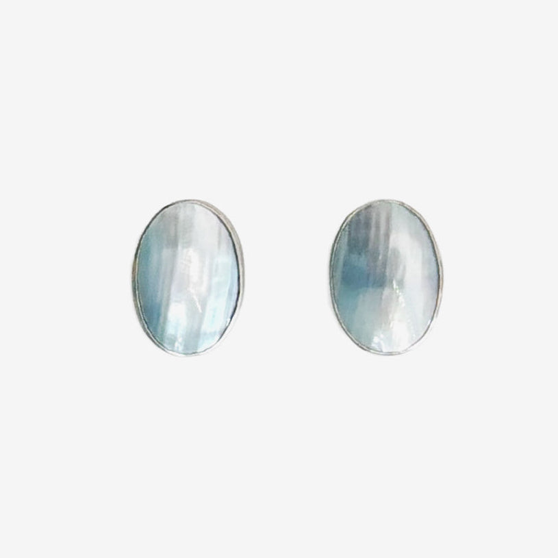 39613 Mabe Pearl Oval Earrings