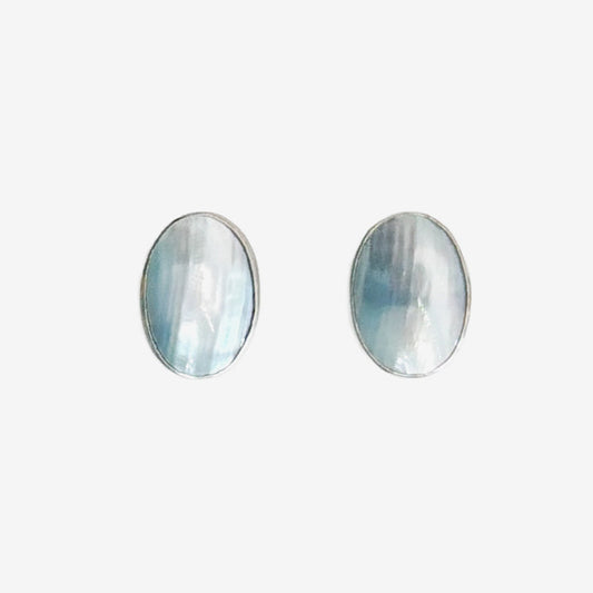 39613 Mabe Pearl Oval Earrings