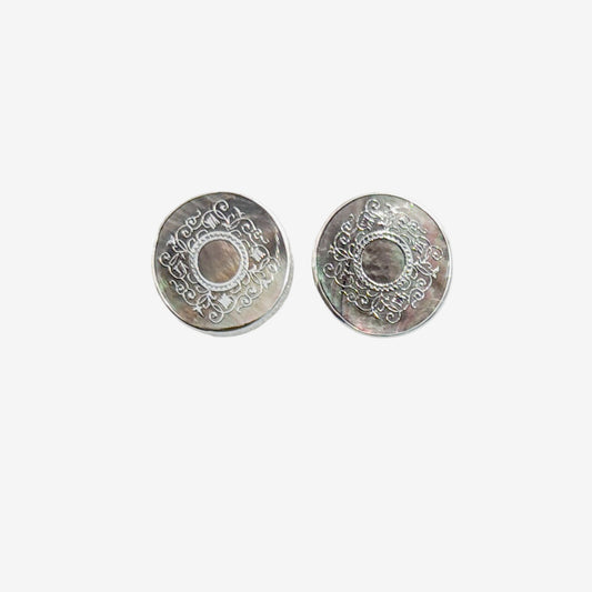 39623 Mother of Pearl Sterling Silver Earrings