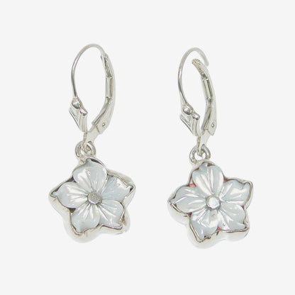 39676 Mother of Pearl Flower Earrings