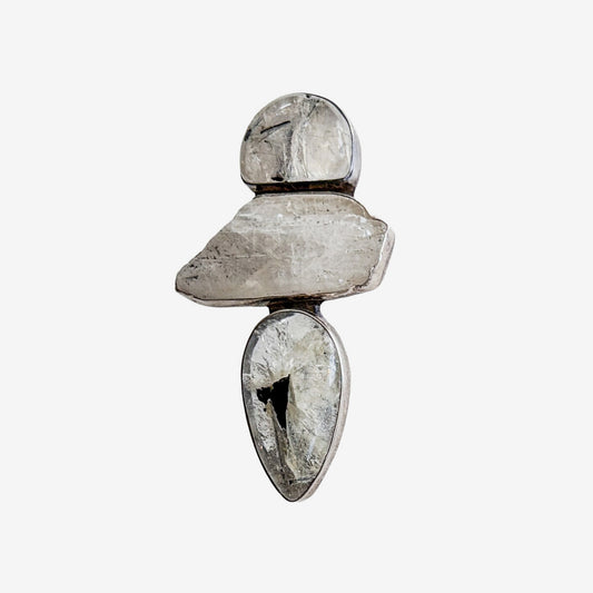 39679 Tourmalated Quartz Pin / Pendant