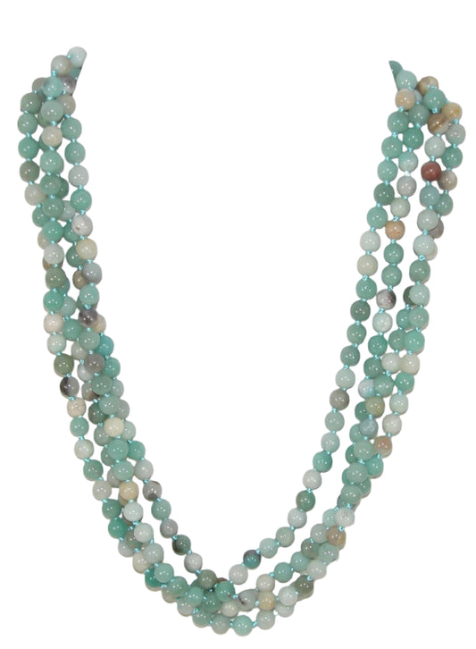 Aquamarine 4 Strand Necklace