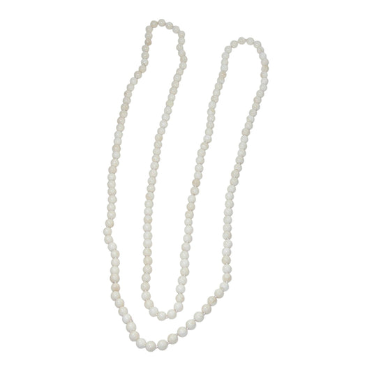 Mother of Pearl Extra Long Beaded Necklace