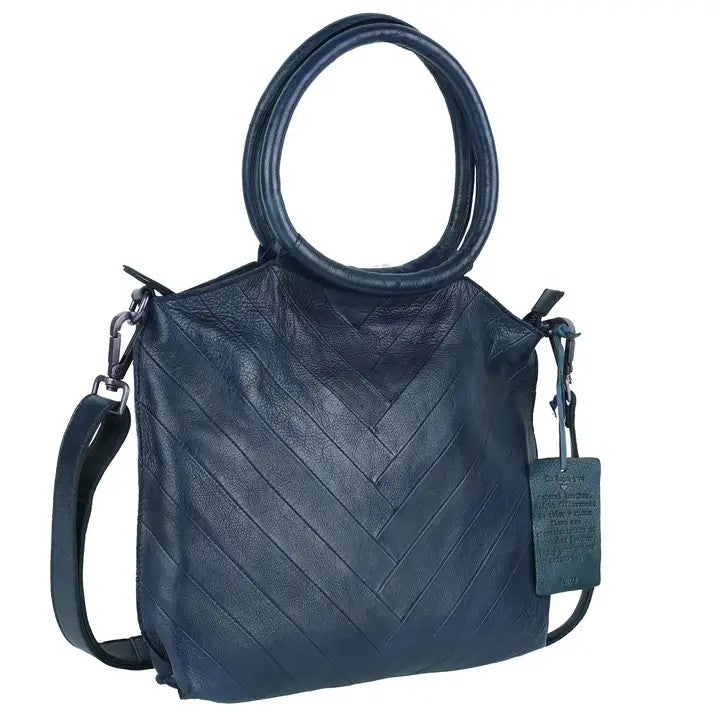 Handcrafted Leather Tote Bag GF5045 Teal