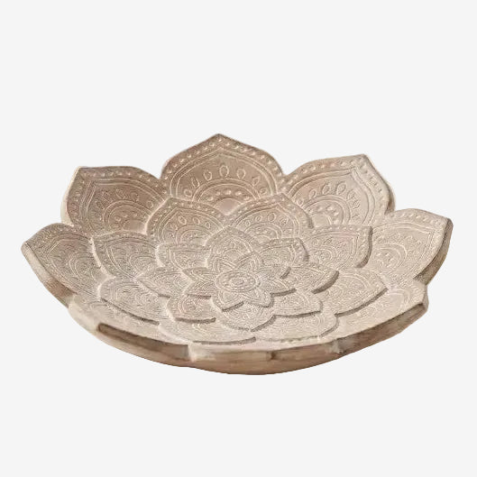 Carved Lotus Dish (GF4493)