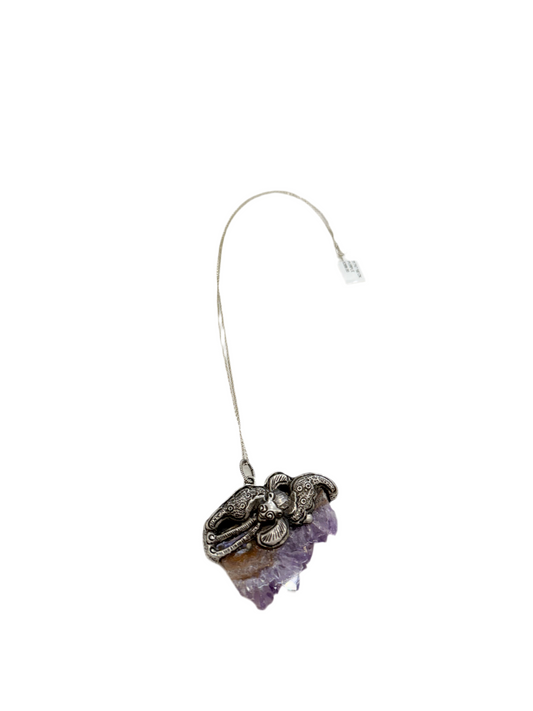 31747 Amethyst Cheetah Necklace