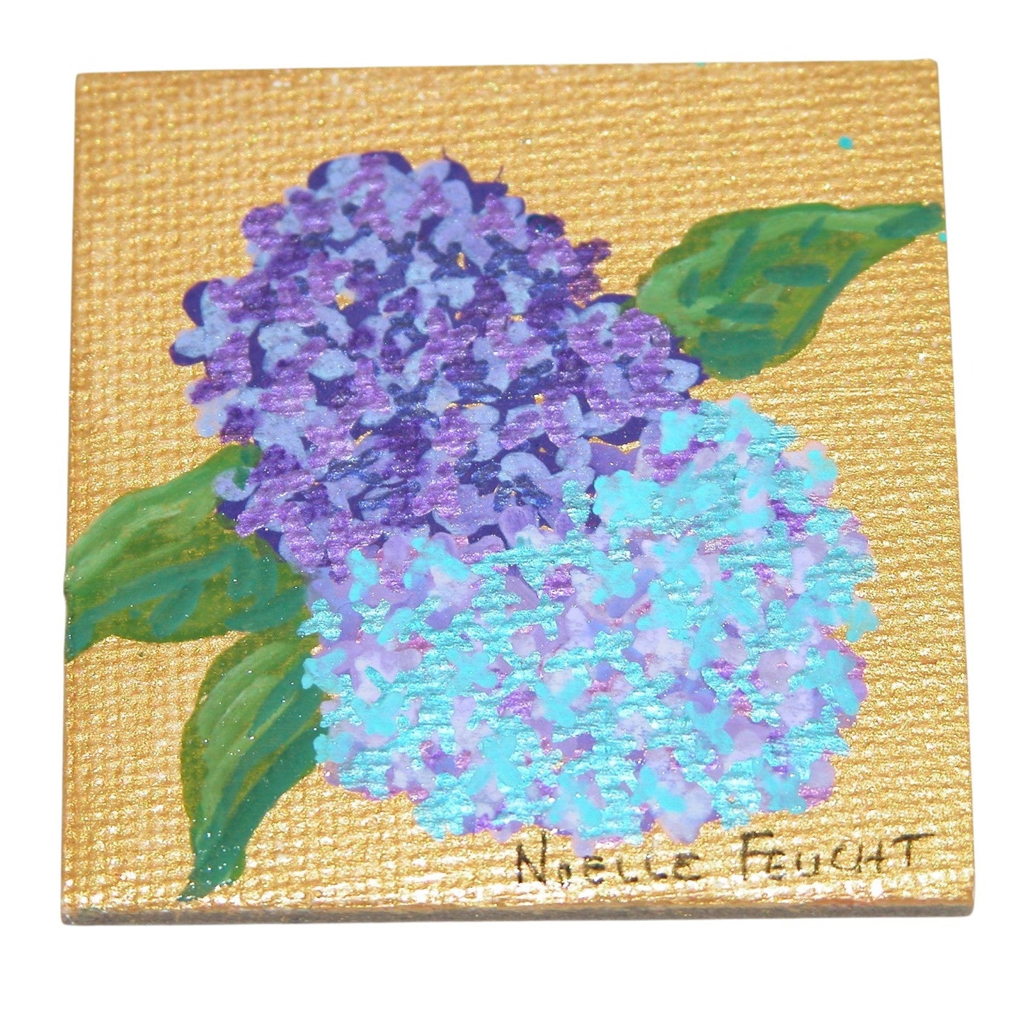 Original Acrylic Painting Magnet  2" X 2" ART120 by Noelle