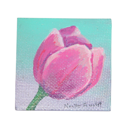 Original Acrylic Painting Magnet  2" X 2" ART123 by Noelle