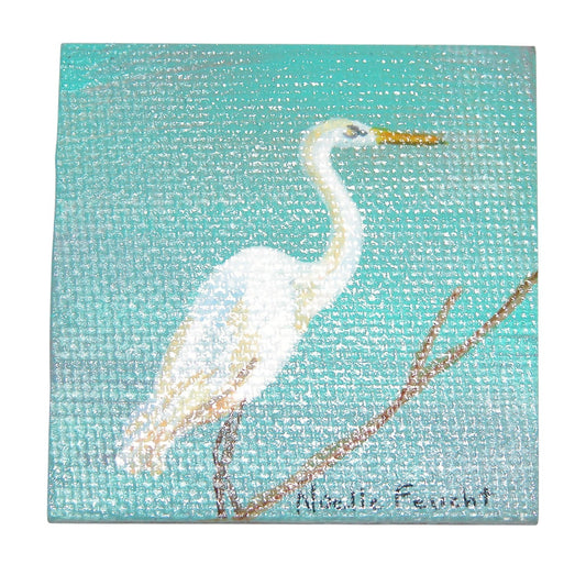 Original Acrylic Painting Magnet  2" X 2" ART125 by Noelle