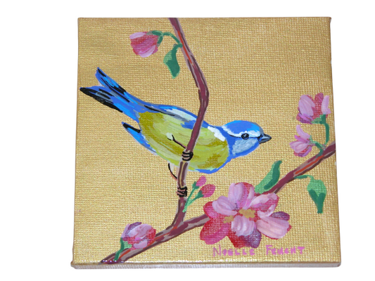 Original Acrylic Painting Art 4" X 4" ART169 by Noelle