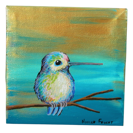 Original Acrylic Art By Noelle 4" X 4"  ART258
