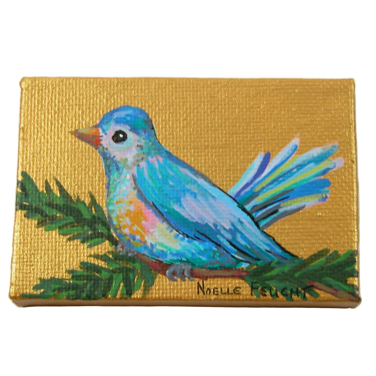 Original Acrylic Art By Noelle 2" X 3" ART293