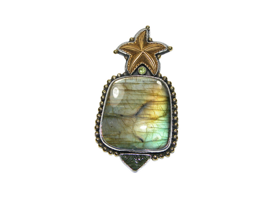 32630 Labradorite Starfish Pin and Pendant