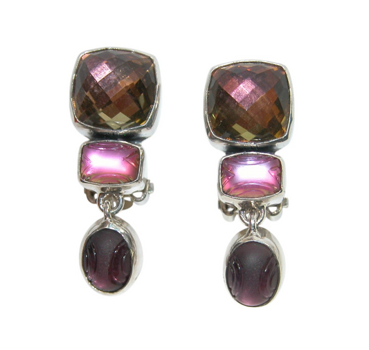 34017 Celestial Quartz Sterling Silver Earrings