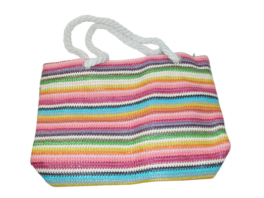Woven Multi Color Tote GF4835