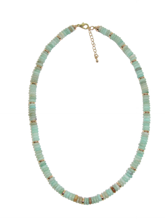 Amazonite Rondell Necklace GF3394