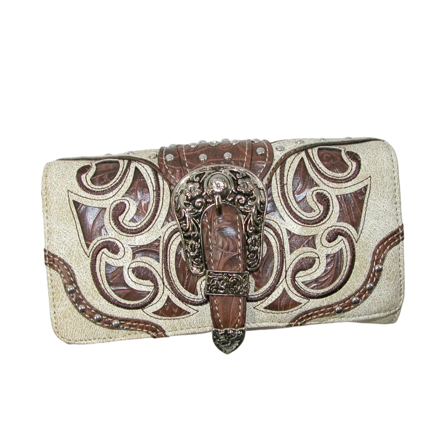 Western Style Crossbody Multi Color Print Wallet GF5203