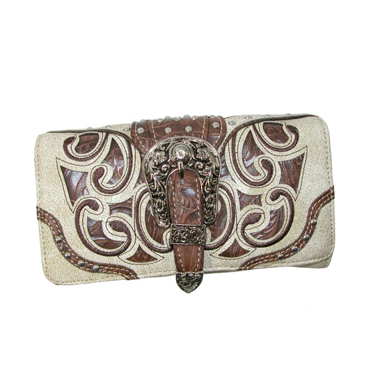 Western Style Crossbody Multi Color Print Wallet GF5203