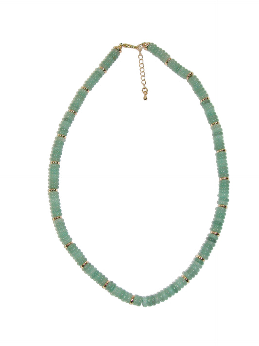 Green Aventurine Rondell Necklace GF3394