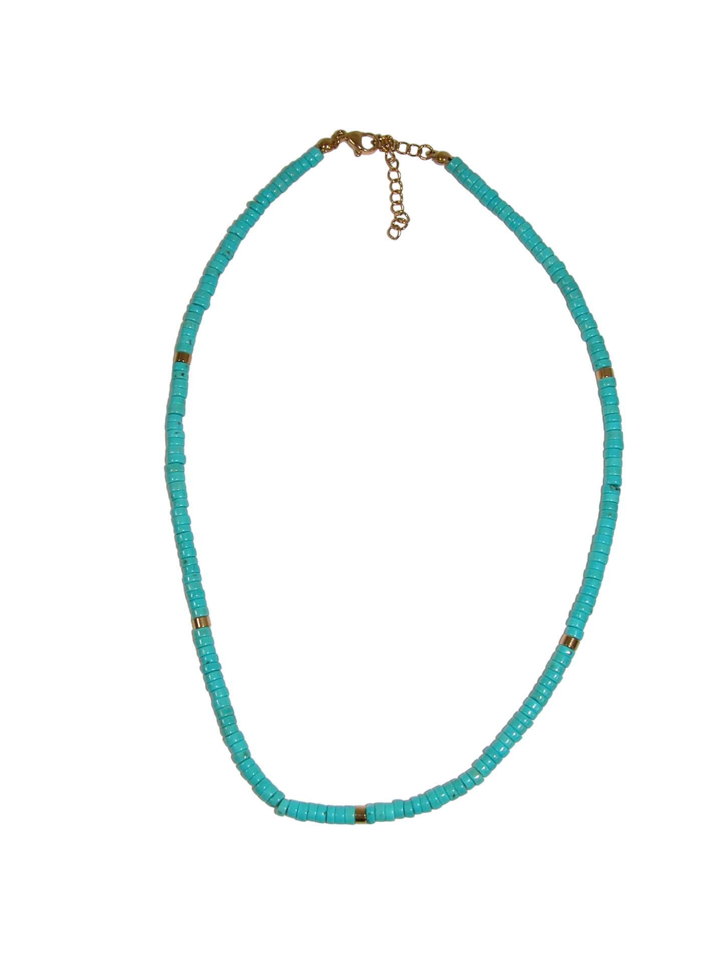 Turquoise Rondel Necklace GF4842