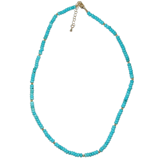 Turquoise Rondell Short Necklace GF4849