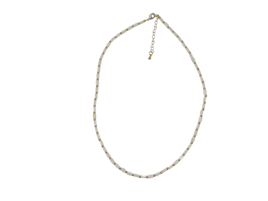 Moonstone Square Tube Short Necklace GF4854