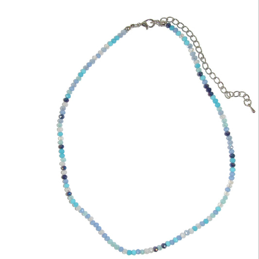 Shades of Blue Crystal Necklace GF4859