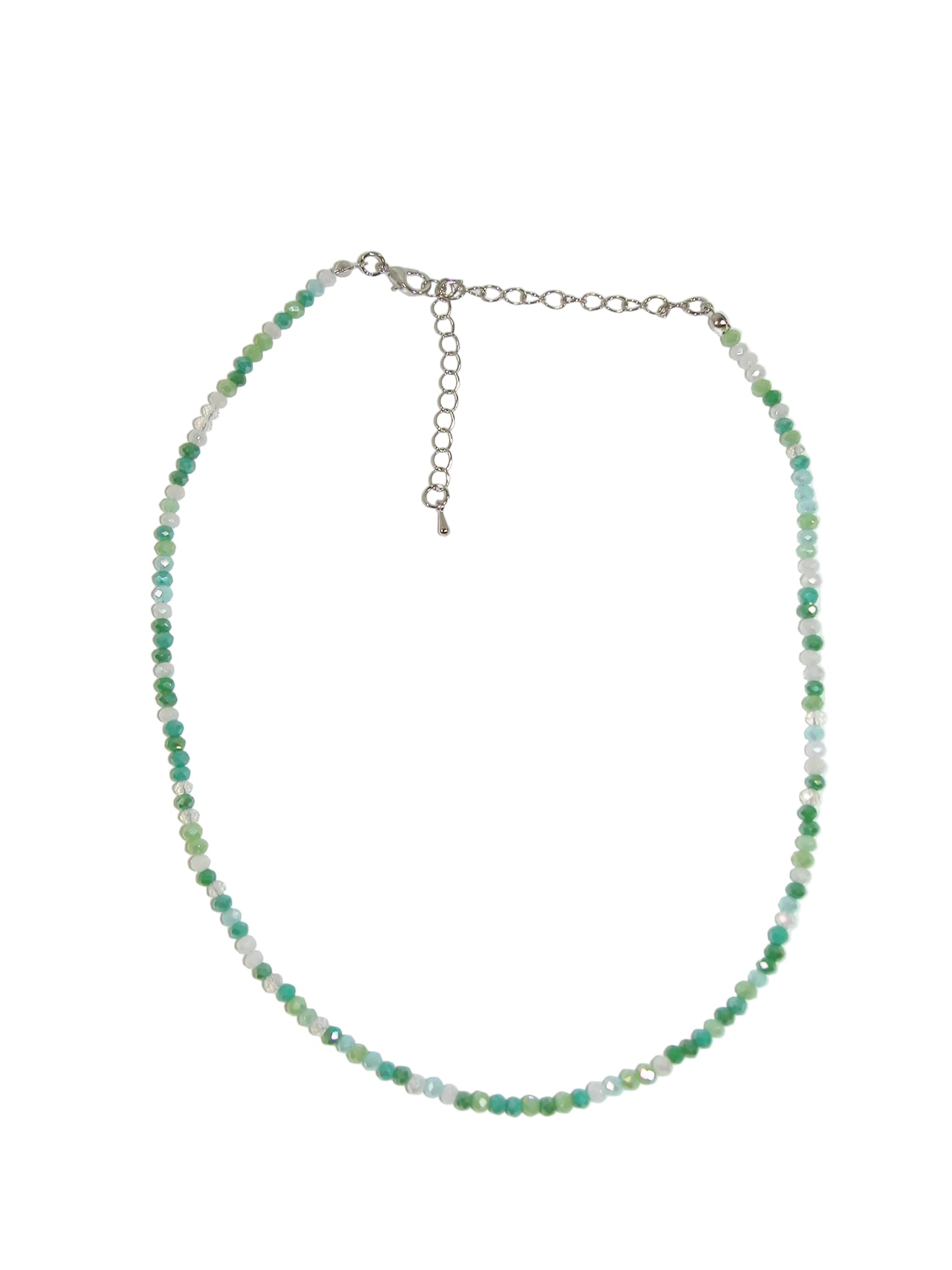 Shades of Green Crystal Necklace GF4860