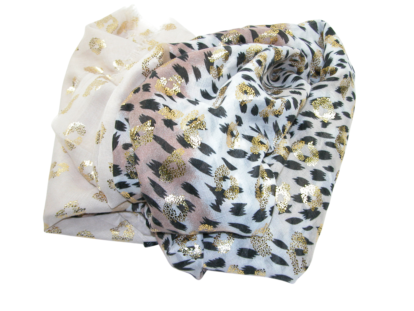 Animal Print With Gold Scarf GF3406