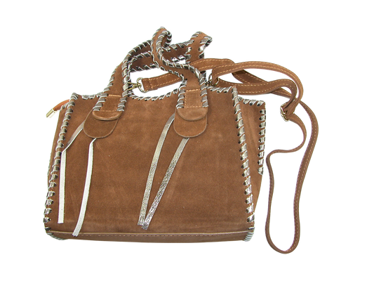 Suede with Metallic Lacing Handbag GF3402
