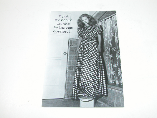 Greeting Card Scale in Corner GF3426