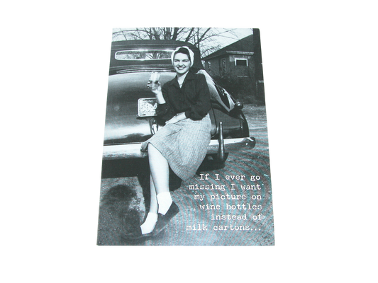 Greeting Card Picture on Wine Bottle GF3418