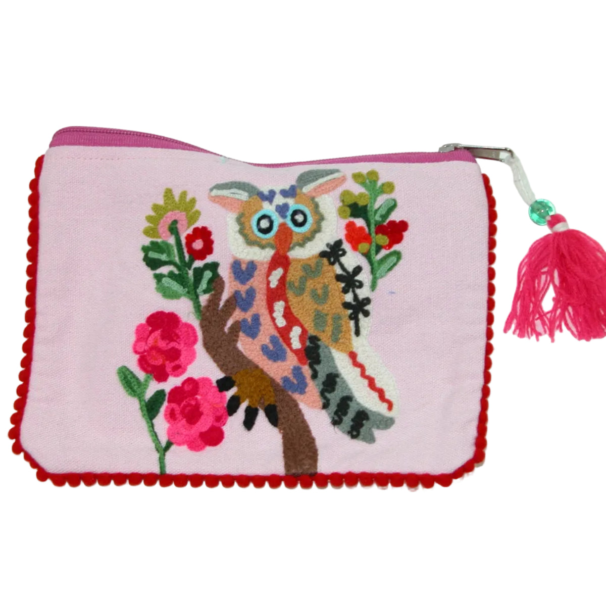Embroidered Make Up Bag Coin Purse GF5222 Owl