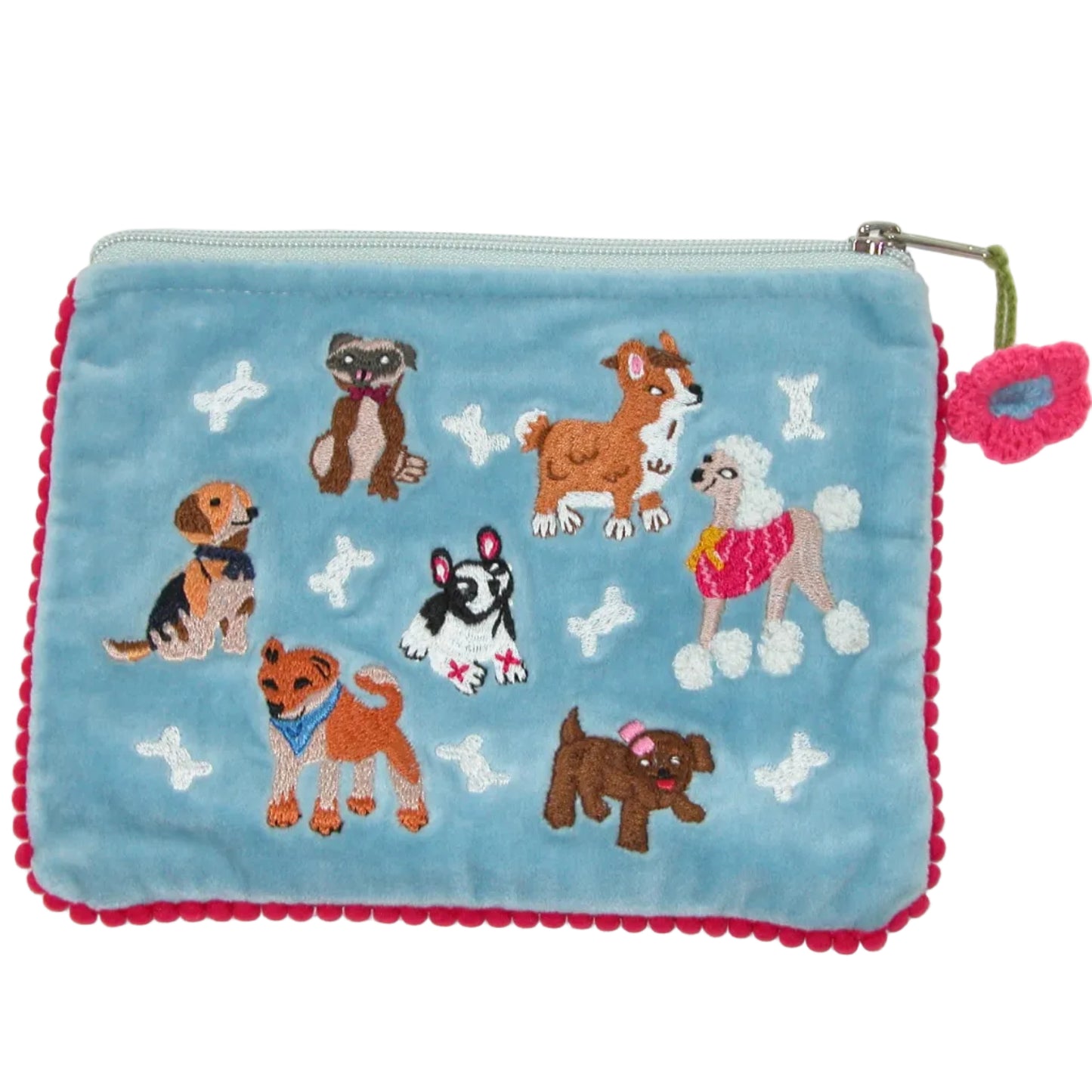 Embroidered Make Up Bag Coin Purse GF5220 Dogs