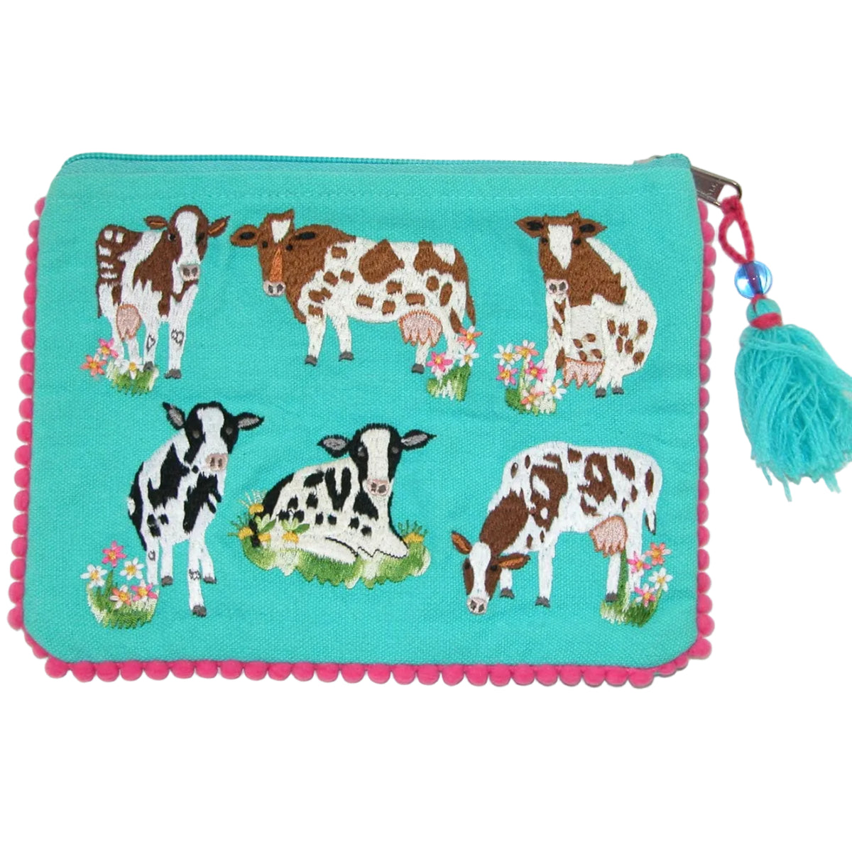 Embroidered Make Up Bag Coin Purse GF5219 Cow