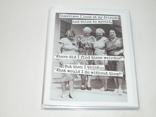 Greeting Card Freinds are Weirdos GF3441