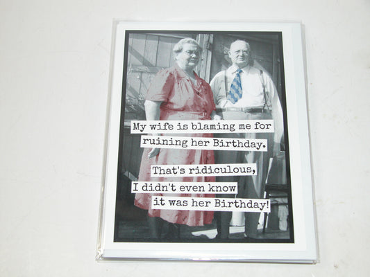 Greeting Card Didn't Know it was Her Birthday GF3439