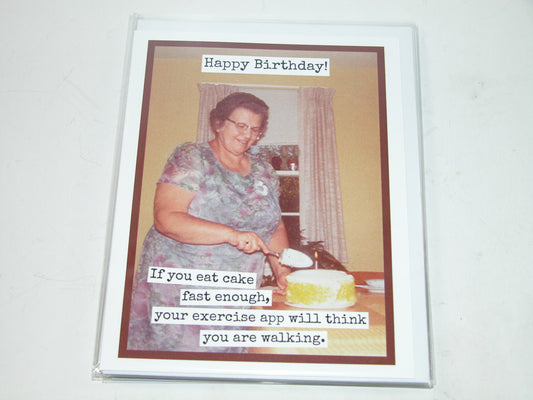 Greeting Card Cake and Exercise App GF3436