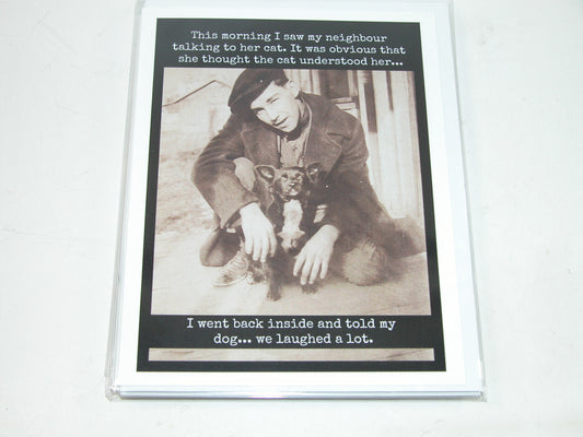 Greeting Card Talk to the Cat GF3443