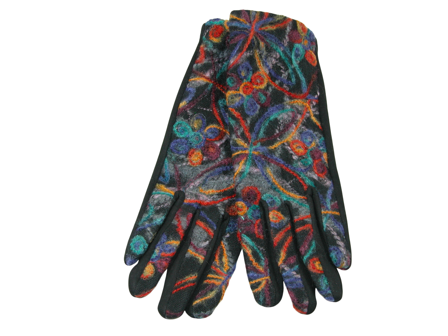 Felted Embroidered Gloves GF3459