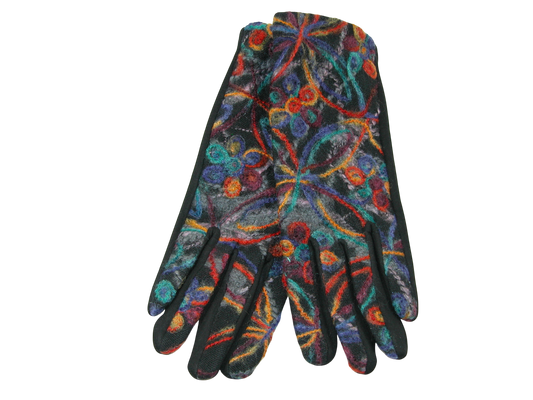 Felted Embroidered Gloves GF3459
