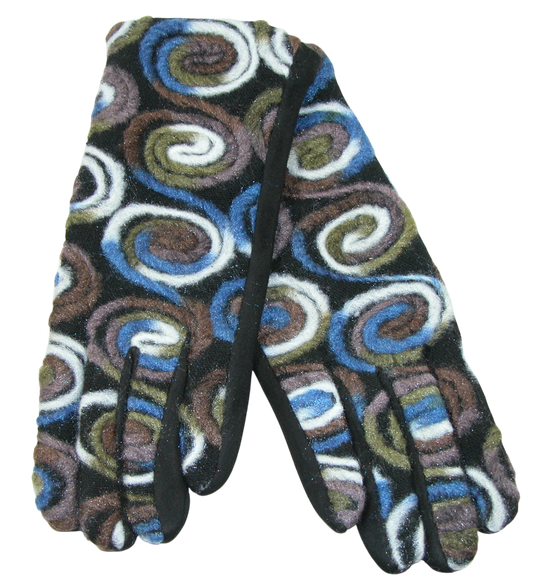 Felted Embroidered Gloves GF3465