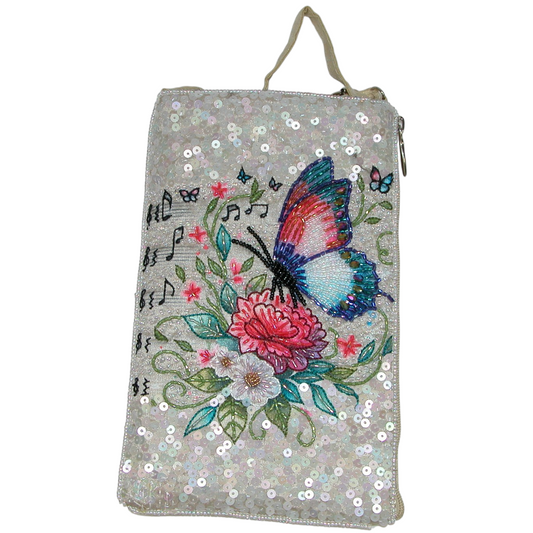 Beaded Crossbody Handbag Cell Phone Case GF4900 Butterfly