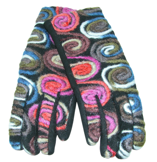 Felted Embroidered Gloves GF3466