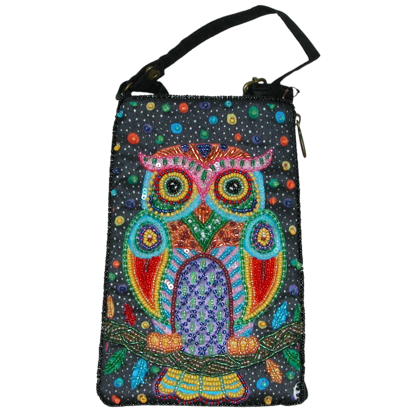 Beaded Crossbody Handbag Cell Phone Case GF4898 Owl